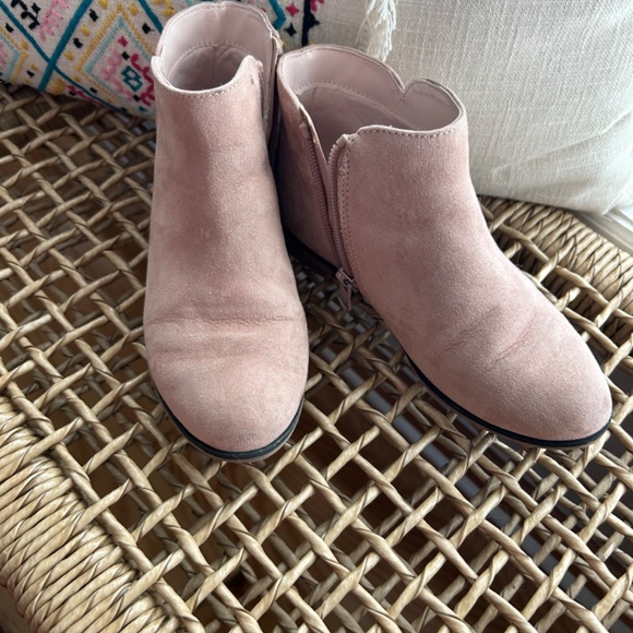 Girls Cat & Jack boots - lot of 2 pink and brown size 1 - Picture 4 of 4